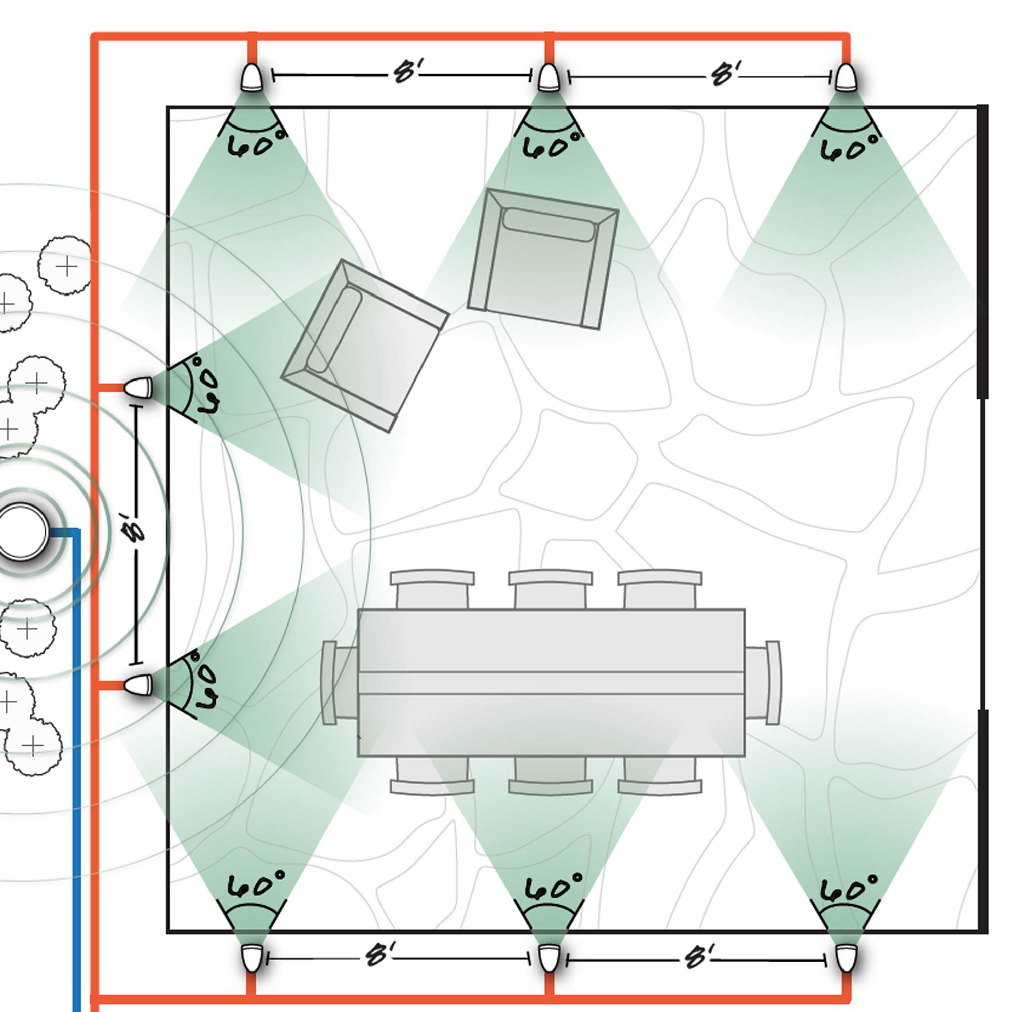 jamo landscape speaker system